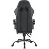 JUMMICO Sedia da Gaming XL Ergonomica per Adulti, Poltrona Ufficio Rinforzata 200kg, Braccioli 2D, Poggiapiedi Retrattile,Nero