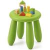 Relaxdays sgabello per bambini, in plastica, altezza seduta 26 cm, leggero e facile da pulire, resistente, verde