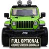 Auto macchina elettrica jeep Wrangler Rubicon 12V per bambini porte apribili con