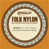 D'Addario BES037W Folk Nylon - Corda singola avvolta in argento per chitarra, con pallino, .037