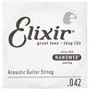Elixir Corda singola per chitarra acustica bronzo 80/20 Elixir® Strings con rivestimento NANOWEB® (.042)