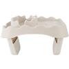 Mingzhe Vassoio per Vasca Idromassaggio, Tavolino Laterale Antiscivolo Regolabile per Vasca Idromassaggio, con Fori di Scarico Piscine e Spa, Realizzato in Resistente Materiale TPU (Beige)
