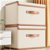 BEAZOOM Contenitore in tessuto Oxford con coperchio ribaltabile per vestiti, trapunte, biancheria e organizzazione della casa, design pieghevole (A)