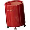 SZLIFE Pattumiera con Ruote, Secchio per Carta straccia, Versatile, Minimalista, per la casa, con Coperchio, per cassettiera, Soggiorno, Bagno, Rosso