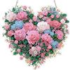MEIYUDA 5D DIY Diamond Painting Pendente Kit Completo Fiore a forma di cuore, Diamant Painting Fai-da-te Acchiappaluce, Pittura Diamante Strass Ricamo a Punto Croce per Decorazioni Casa