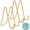 YiliYa Espositore in Metallo 2 Pezzi Cavalletto Piastra di Cavalletto in Ferro Ferro Supporto Cavalletto Decorativo per Libri Supporto per Esposizione Cornice per Quadri(Oro)