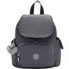 Kipling City Pack Mini Zaino, Zaino da Giorno Compatto Leggero con Tasche Multiple, Spallacci Regolabili & Zaino da Viaggio Quotidiano - Moonlit Grey