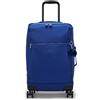 Kipling Darcey Up S Borsa da Viaggio con Ruote, Bagaglio Cabina Piccolo Leggero con Manico Telescopico, Ruote Resistenti & Scomparti Multipli, Valigia da Viaggio Compatta - Blazing Blue