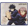 Konix Jujutsu Kaisen Tappetino per mouse gaming 32 x 27 cm - Base antiscivolo - Design Megumi e Yuji
