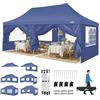 COBIZI TOOLUCK Barnum - Gazebo pieghevole, 3 x 6 m, 3 x 6 cm, impermeabile, professionale, tenda di ricezione con 6 pareti laterali, gazebo per raggi UV, 50 +