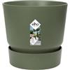 Elho Greenville Round 20cm Vasi per Piante - Leaf Green