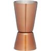 Bar Craft BarCraft Dual Cocktail Jigger e Misuratore di Alcolici, Acciaio Inossidabile con Finitura in Rame, Misure da 25 e 50ml