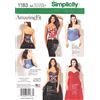 Simplicity AA 1183, Taglia: 10/12/14/16/45,72 cm (18) Cartamodello per Corsetti da Donna, Sewing Pattern