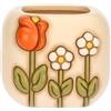 THUN, Portaspazzolini In Ceramica, Collezione Happy Country, Ideale per il tuo Bagno, Accessori per Casa, 10,5 x 9,4 x 9 cm