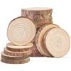 Kolamom Dischi Grezzo, Colore del Legno, 7-10CM, 18 unità