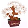lachineuse - Albero Feng Shui in Cristallo di Quarzo Bianco - Albero della Fortuna 12 cm - Decorazione Giapponese Asiatica - Bonsai in Pietra Preziosa - Oggetto Zen Giapponese
