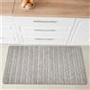 Comart - Tappeto Cucina Manhattan - PVC Shiny - 50x75cm Shine Light Grey