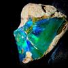 AK GEMS AND JEWELLERY Black Opal Naturale Pietra Grezza Etiopia Dry Fire 10.5Ct 17x14 mm