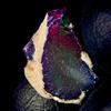 AK GEMS AND JEWELLERY Opale Nero Grezzo Secco 5,8 ct 14x12 mm Opale Fire Naturale Etiopia