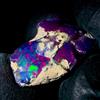 AK GEMS AND JEWELLERY Black Opal Gemma Naturale Grezza Etiopica 5 Ct 15x10 mm