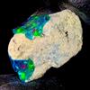 AK GEMS AND JEWELLERY Opale Nero Naturale Grezzo Etiopia Black Opal 5 Ct 15x12 mm