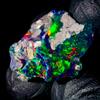 AK GEMS AND JEWELLERY Opale Ethiopian Opal Naturale Fire Opal grezzo Nero 10,5 Ct 21x17 mm