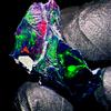AK GEMS AND JEWELLERY Opale Nero Grezzo Naturale Etiopia Fire Opal 5,5 Ct 22x14 mm 1 pz
