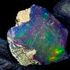 AK GEMS AND JEWELLERY Opale Dry Fire Opal Grezzo Etiopia Naturale Nero 5,5 ct 15x13 mm