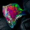AK GEMS AND JEWELLERY Opale Nero Grezzo Etiopia Opalescenza Naturale Fire Opal 5 Ct 15x12 mm