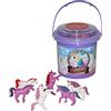 Wild Republic Adventure Bucket Mini Unicorno, Secchielli Con Set Per Giocare Unicorno, Animali Di Plastica, Regali Per Bambini, Perfetti Per Il Gioco Interattivo