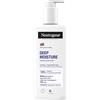 Neutrogena Deep Moisture - Lozione per il corpo Sensitive senza profumo, 250 ml