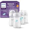 Philips Avent Natural Response set regalo per bambini, 4 biberon Natural Response da 260 ml con T3 (tettarelle 1m+), SCY903/61