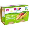 HiPP Omogeneizzato Biologico di Mela Banana Biscotto dai 5+ Mesi, 2 x 125g