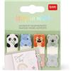 Legami - Segnapagina Adesivi Keep in Mind, 80 Segnapagina Adesivi (20 x 4), Adesivi Scrivibili e Removibili, Tema Cute Animals, 7 x 5.5 cm
