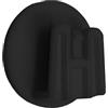 4R Quattroerre.it 1738 Clip per Telepedaggio Sistema di Fissaggio Removibile, Round, 3 cm, Nero