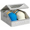 Contenitore Impilabile Cappelli Baseball Grande Capacità per Armadio,