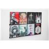 Newground designs Supporto per DVD e Bluray, montaggio a parete, espositore (per 8 film), Steelboo