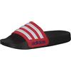 adidas Adilette Shower Slides, Infradito Unisex - Bambini e ragazzi, Core Black Ftwr White Vivid Red, 37 EU