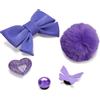 Crocs All Things Purple 5 Pack, Charm Decorativi per Scarpe Unisex, Multicolor