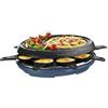 Tefal - Colormania, dispositivo 3 in 1, grill, raclette e crêpes, rivestimento antiaderente Easy Plus, 8 ciotoline, lavabile in lavastoviglie, 1050 W, blu acciaio, RE310401