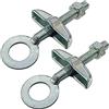 cyclingcolors Tendicatena per Bici BMX, M6 x 60mm, Confezione da 2, Argento