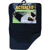 Cora 000135063 Set 4 Pezzi Tappeti Actualfit, Modello 3, Nero