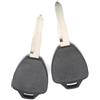 Rugnipw Interruttore Chiave Accensione Blocco Chiave Accensione Remota Ricambio Non Tagliata Chiave Grezza Transponder Scooter GY6 Ciclomotori Motociclette 2 Pezzi(Left blade)