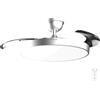 Cecotec Ventilatore da Soffitto con Luce con Pale Retrattili EnergySilence Aero 300 Air Invisible Silver.30W, Motore DC, Telecomando, 6 Velocità, Timer 4h, Funzione Inverno-Estate, Fresco Tutto L'Anno