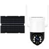 OPTONICA Telecamera ip wifi 4mp con batteria e pannello solare
