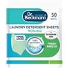 Dr. Beckmann Fogli detergenti per bucato NON-BIO | SPRING FRESH | Pre-dosato | 50 fogli