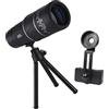 Tofficu Telescopio Monoculare Portatile con Adattatore per Smartphone e Treppiede per Escursioni Birdwatching e Caccia Strumento Compatto per All Aria
