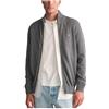 GANT Cardigan da Uomo Casual in Cotone con Zip, Grigio Scuro mélange, S