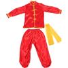 BCOATH Tuta da Kung Fu per Ragazzo Ragazza Uniforme Tradizionale Cinese Abbigliamento da Allenamento per Ragazzo Ragazza Costume di Tai Chi per Spettacoli 140 CM