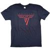 Old Skool Hooligans T-shirt Van Halen - Logo classico 100% ufficiale Blu S